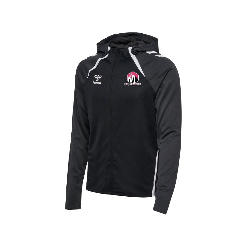 Veste zippée à capuche Hummel Noir Magny Handball (2 logos)