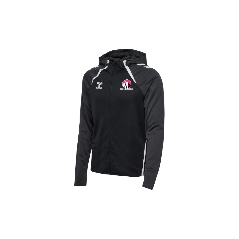 Veste zippée à capuche Hummel Noir Magny Handball (2 logos)