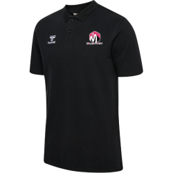 Polo Hummel Noir Magny Handball (2 logos)