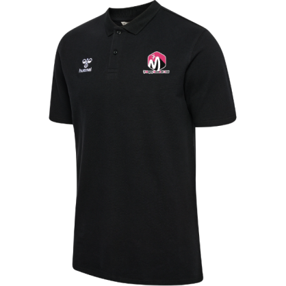 Polo Hummel Noir Magny Handball (2 logos)