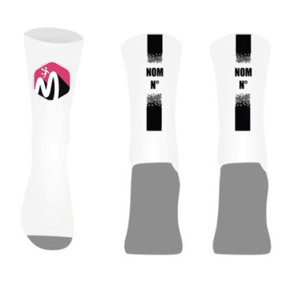 Chaussettes personnalisées Logo Magny Handball + Nom + Numéro