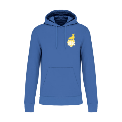 Sweat à capuche coton Ecoresponsable bleu Adulte - THBC