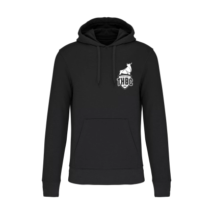 Sweat à capuche coton Ecoresponsable noir Enfant - THBC