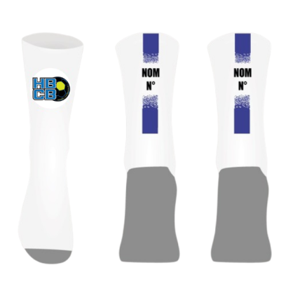 Chaussettes personnalisées Logo Handball Club Bonnevalais + Nom + Numéro