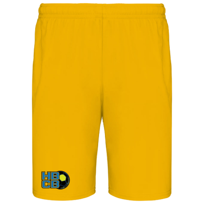 Short de sport Jaune Handball Club Bonnevalais