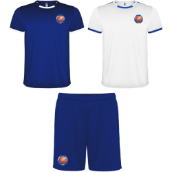 Pack entraînement 2 maillots + 1 short Bleu/Blanc ES Bonchamp Basket