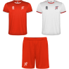 Pack entraînement 2 maillots + 1 short Rouge/Blanc Patronage Laïque Basket