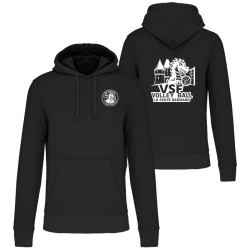 Sweat à capuche Noir VSF Volley-ball (2 logos)