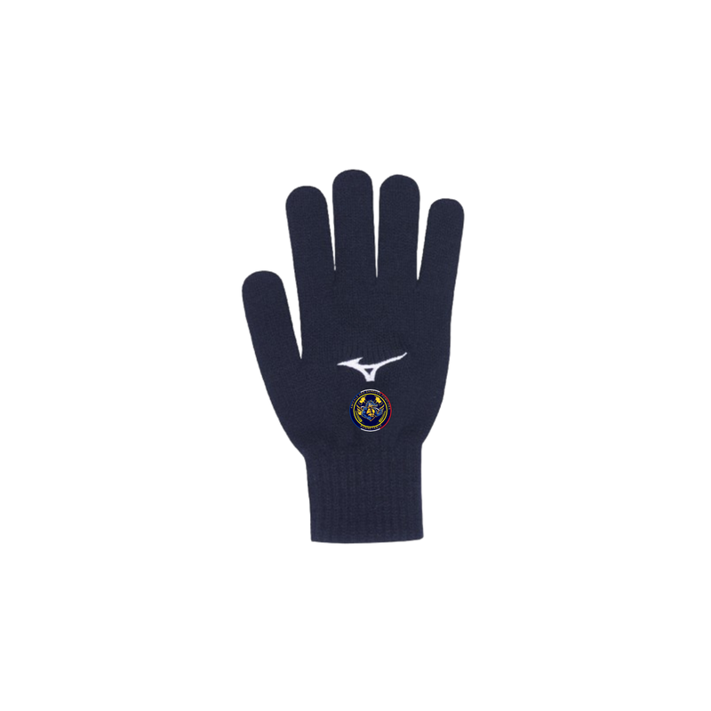 Paire de gants Mizuno Bleu marine Sapeurs Pompiers Bonnétable (2 logos)