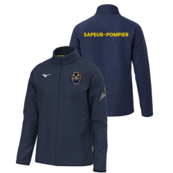 Veste à capuche Mizuno Bleu marine Sapeurs Pompiers Bonnétable (2 logos)