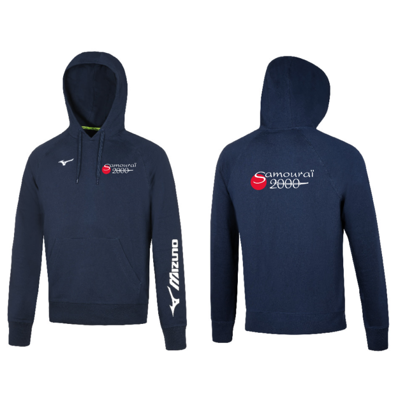 Sweat à capuche Bleu marine Mizuno Samouraï 2000 (2 logos)