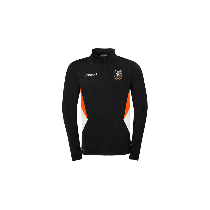 Veste 1/4 zip Noir/Orange Uhlsport - AC AIGNE