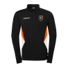 Veste 1/4 zip Noir/Orange Uhlsport - AC AIGNE | Rueduclub.com