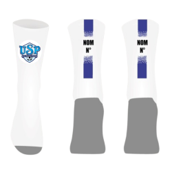 Chaussettes personnalisées Logo US Pontoise St Denis Les Ponts + Nom + Numéro