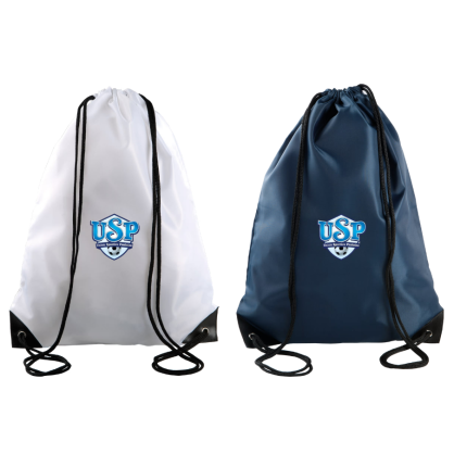 Sac à dos avec cordelettes Bleu marine ou Blanc US Pontoise St Denis Les Ponts