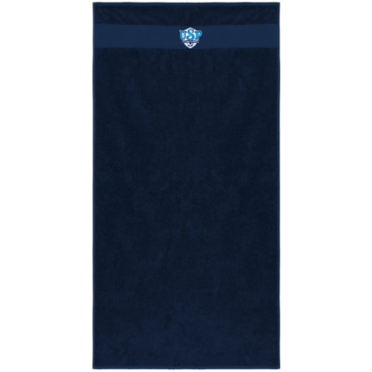 Serviette de toilette Bleu marine US Pontoise St Denis Les Ponts (logo brodé)