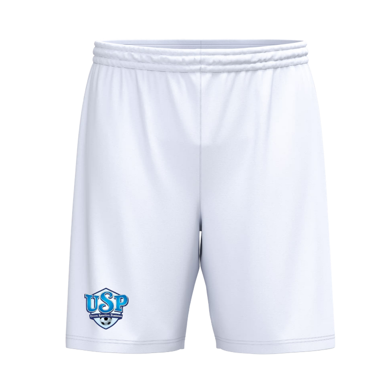 Short de sport Blanc US Pontoise St Denis Les Ponts