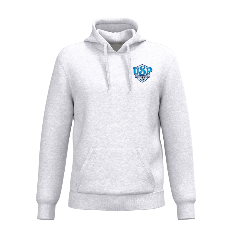 Sweat à capuche Gris clair US Pontoise St Denis Les Ponts