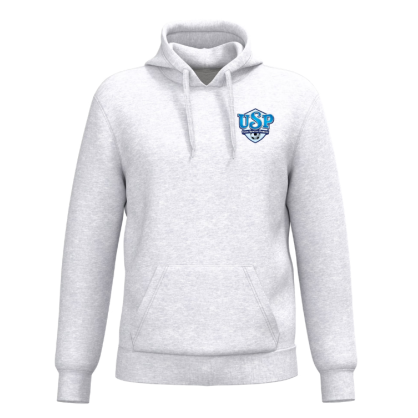 Sweat à capuche Gris clair US Pontoise St Denis Les Ponts