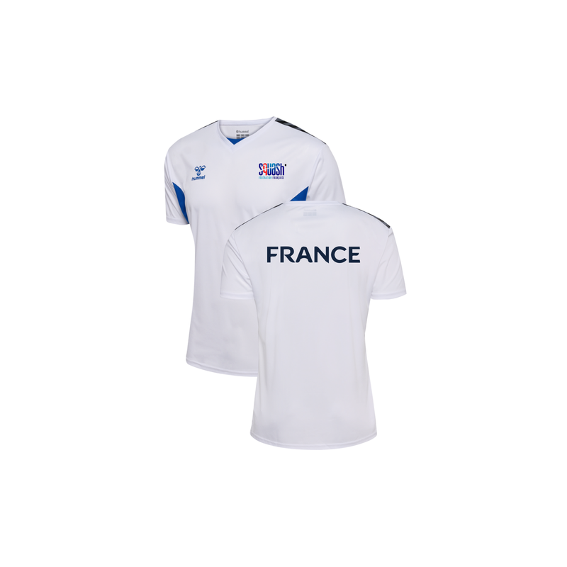 Maillot HMLAUTHENTIC FRANCE Blanc| FFSQUASH