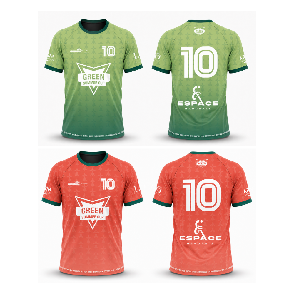 Maillot sublimé réversible Green Summer Cup