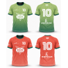 Maillot sublimé réversible Green Summer Cup