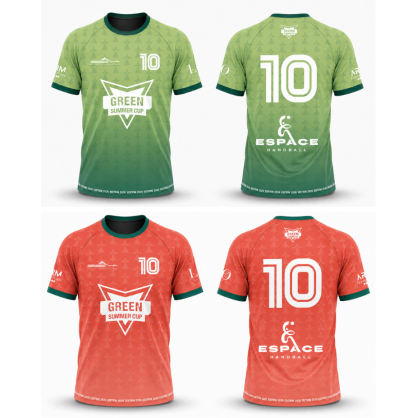Maillot sublimé réversible Green Summer Cup