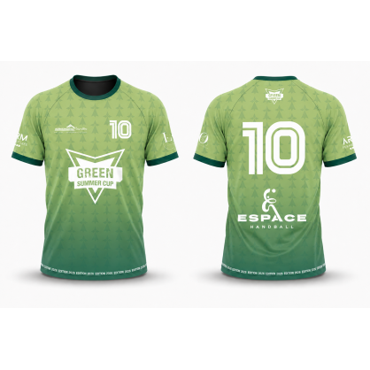 Maillot sublimé réversible Green Summer Cup