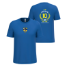Maillot Bleu "10 ans" Azur & Or (2 logos)