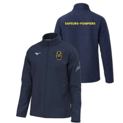 Coupe-vent Mizuno Bleu marine Sapeurs Pompiers Bonnétable (2 logos)