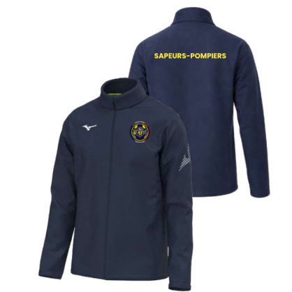 Coupe-vent Mizuno Bleu marine Sapeurs Pompiers Bonnétable (2 logos)