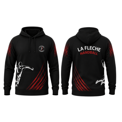 Sweat à capuche sublimé La flèche Handball