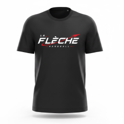T-shirt coton noir La Flèche Handball