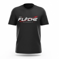 T-shirt coton noir La Flèche Handball