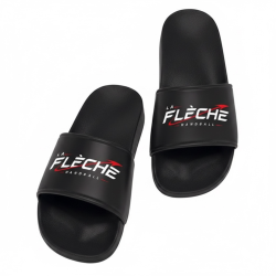Claquettes noires La flèche handball