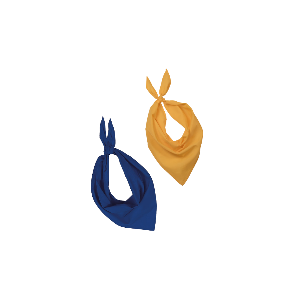 Bandana jaune ou bleu Azur & Or