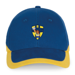 Casquette bicolore bleu/jaune Azur & Or (logo brodé)