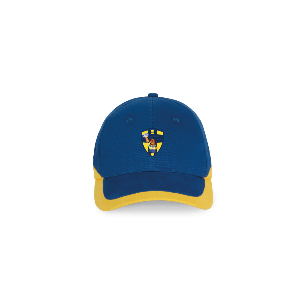 Casquette bicolore bleu/jaune Azur & Or (logo brodé)