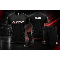 Pack maillot respirant - short hummel - chaussettes hummel La Flèche Handball (coupe homme)