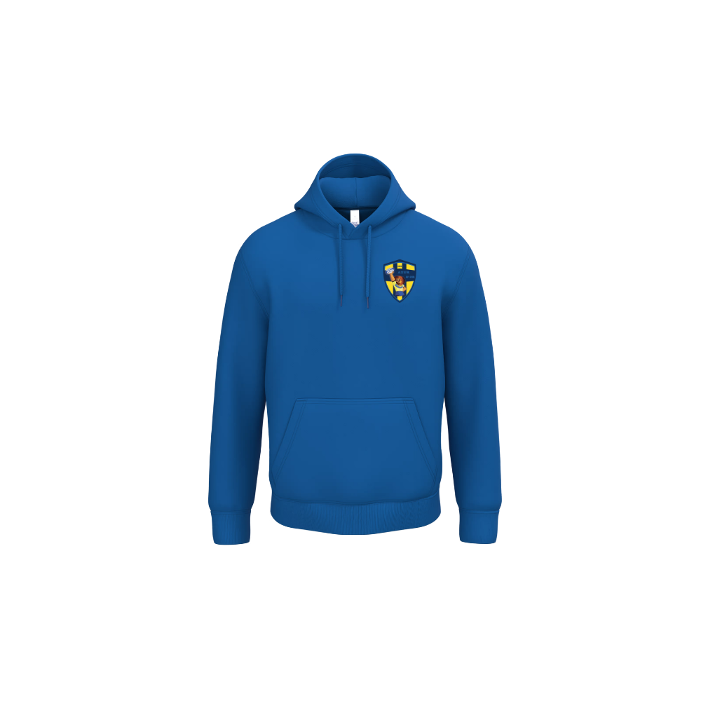 Sweat à capuche bleu adulte Azur & Or