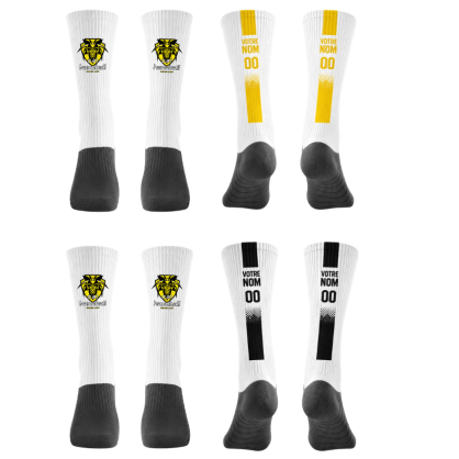 Chaussettes personnalisées Noir ou Jaune ERIMA CAL Handball