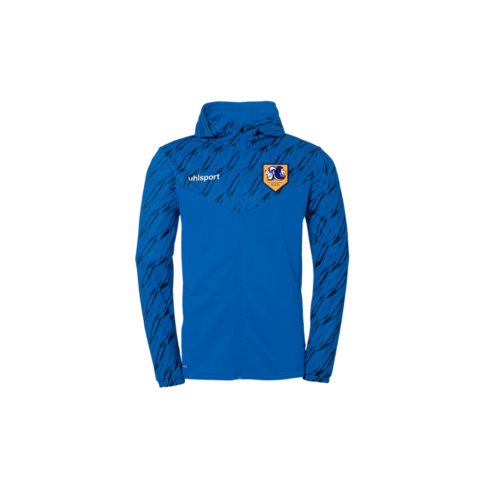 Veste zippée capuche Uhlsport Bleue U.S.C.G.L