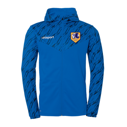 Veste zippée capuche Uhlsport Bleue U.S.C.G.L