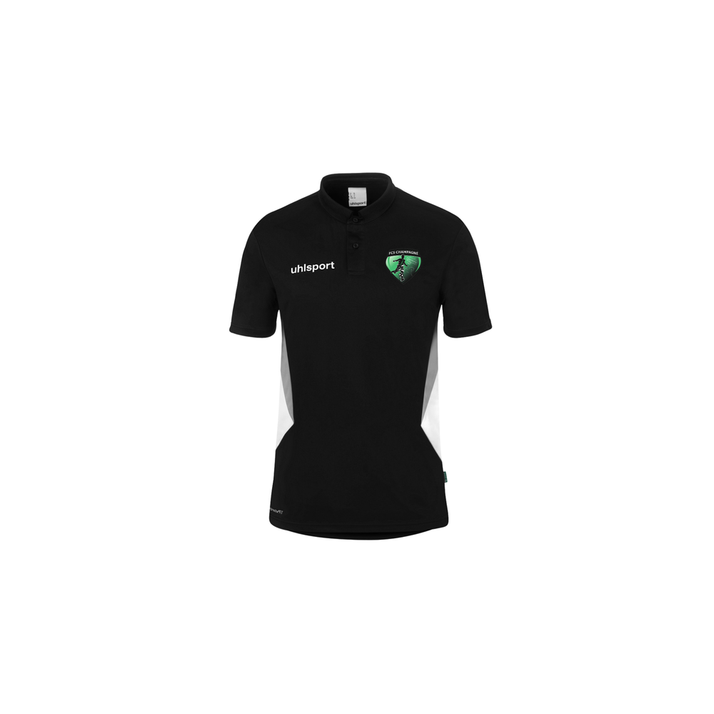 Polo de sortie Uhlsport Noir FCS Champagné (Flocage écusson)