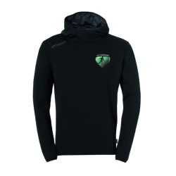 Sweat capuche Uhlsport Noir FCS Champagné (Flocage Ecusson)