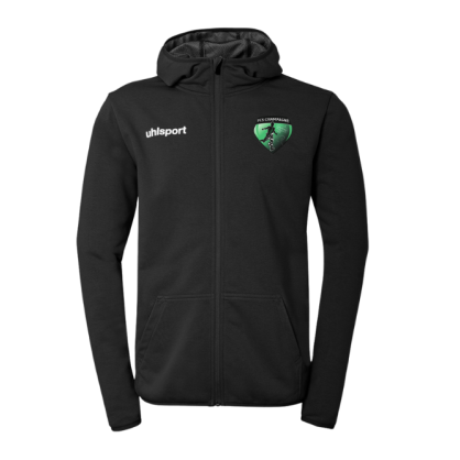 Veste capuche Uhlsport Noir FCS Champagné (Flocage Ecusson)