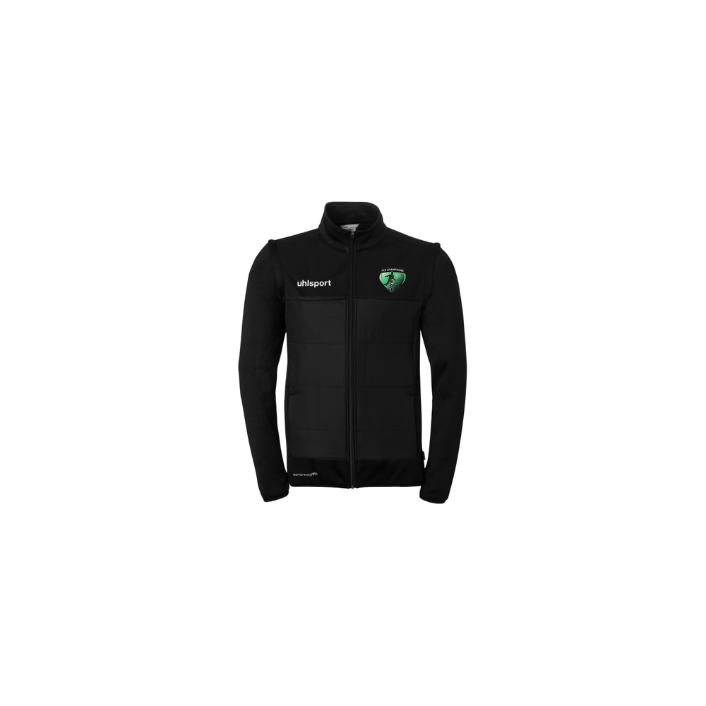 Doudoune rétractable Uhlsport Noir FCS Champagné (Flocage écusson)