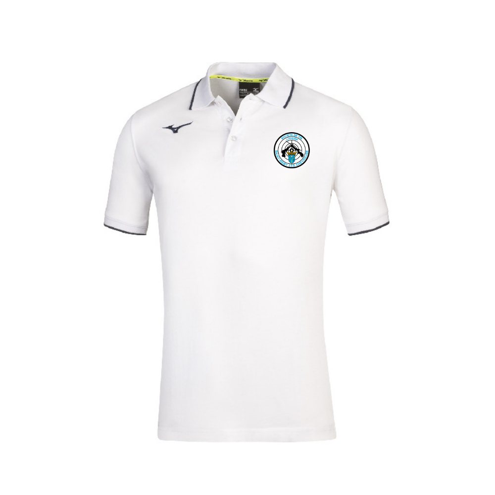 Polo Mizuno Blanc Société de Tir de l'Avenir