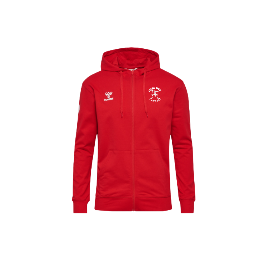 Sweat à capuche zippé Hummel Rouge Amicale Laïque Cancale