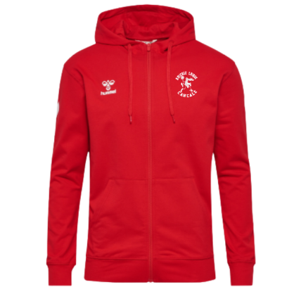 Sweat à capuche zippé Hummel Rouge Amicale Laïque Cancale